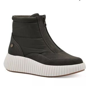 White Mountain Shoes Size 11 Black Platform Booties Shoes new